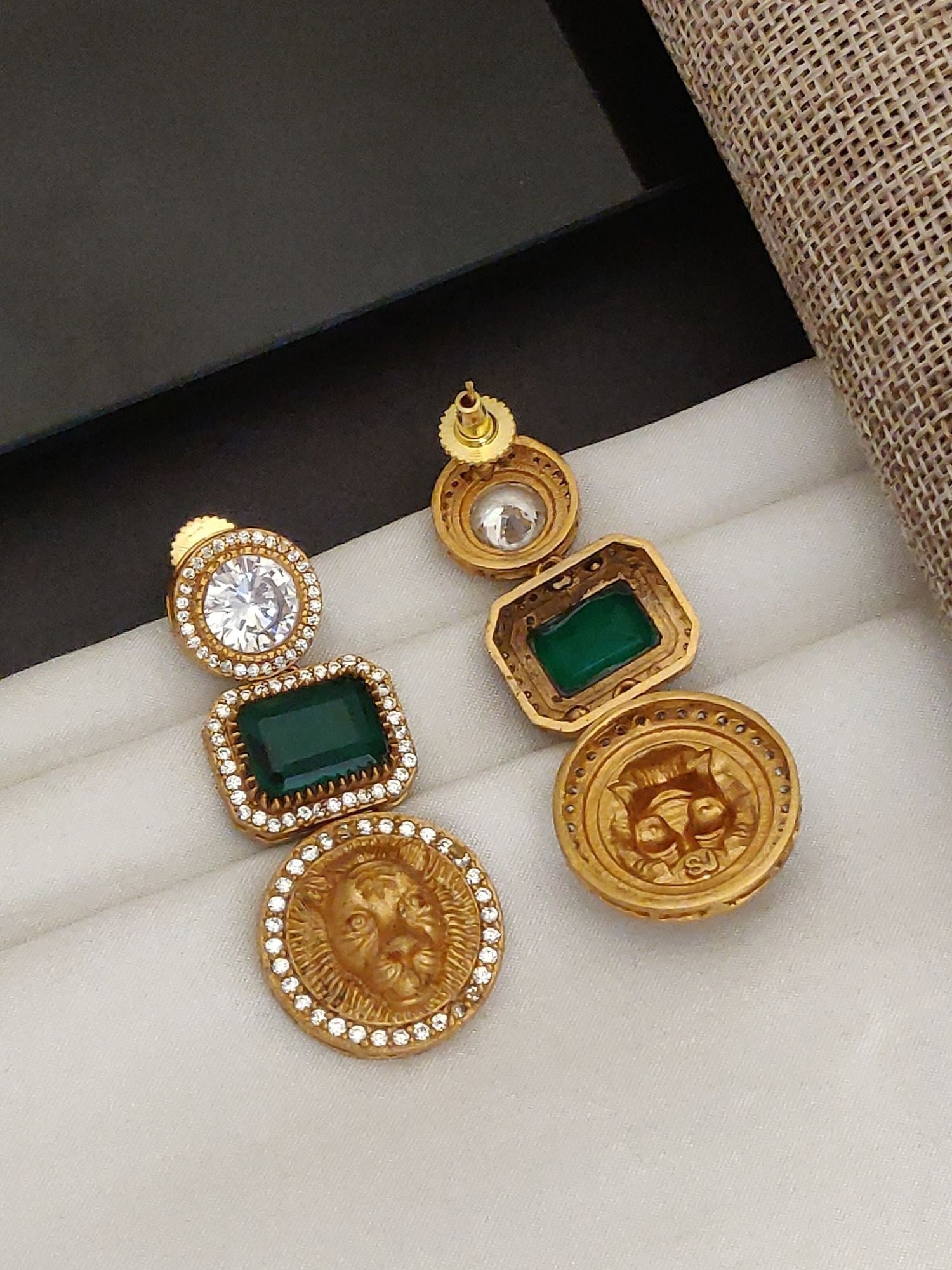 Abdesigns Sabyasachi Style Gold Plated Earring