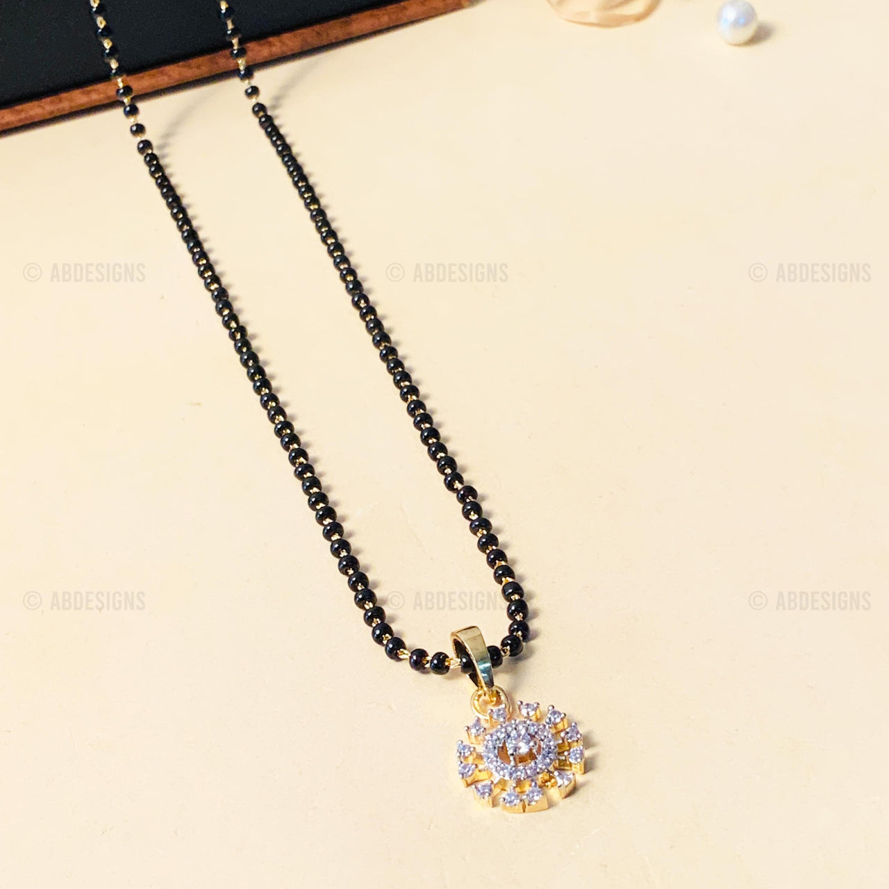 Sparkling Gold Plated Mangalsutra