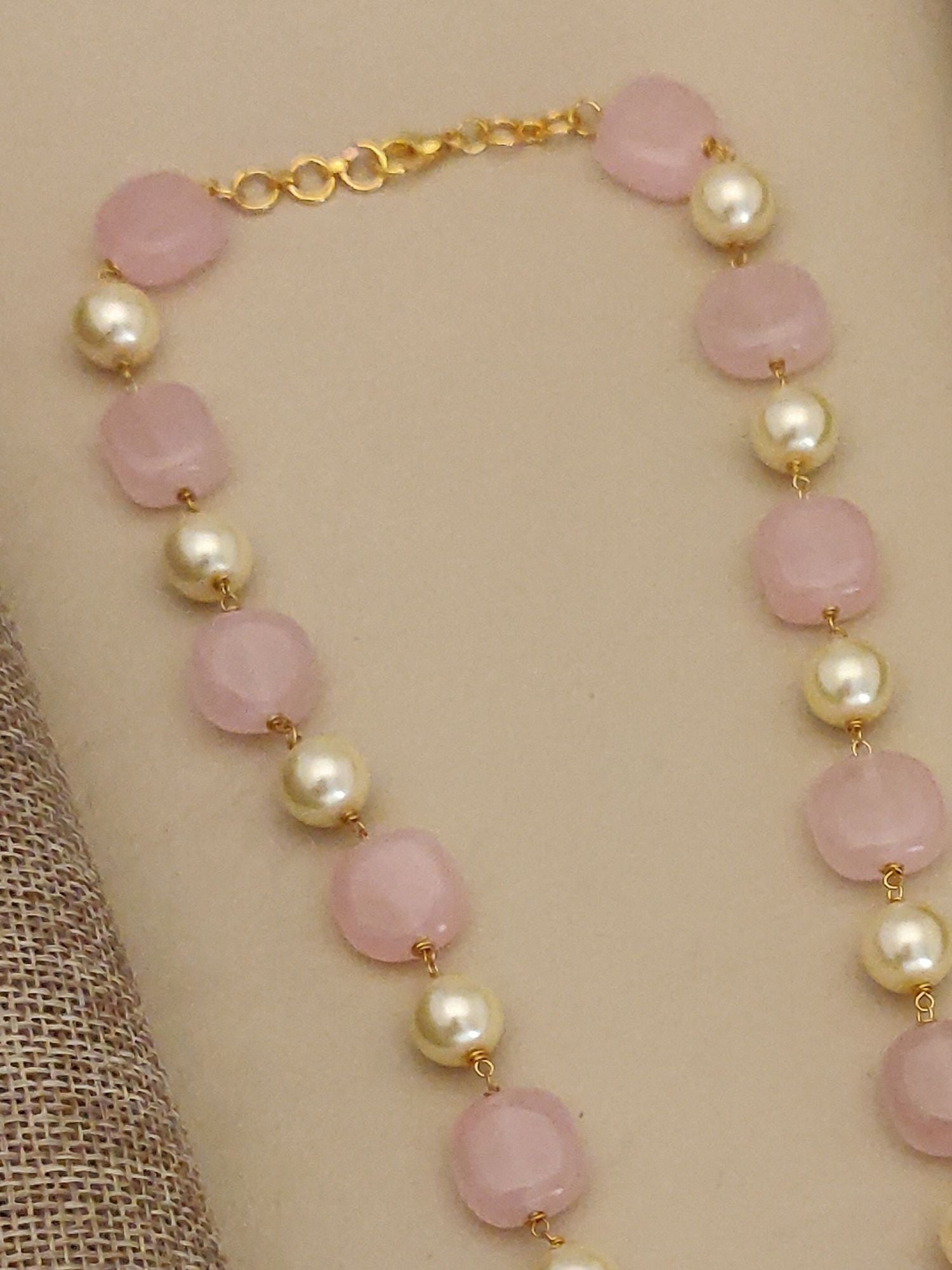 Abdesigns Gold Plated Jaipuri Stones Mala