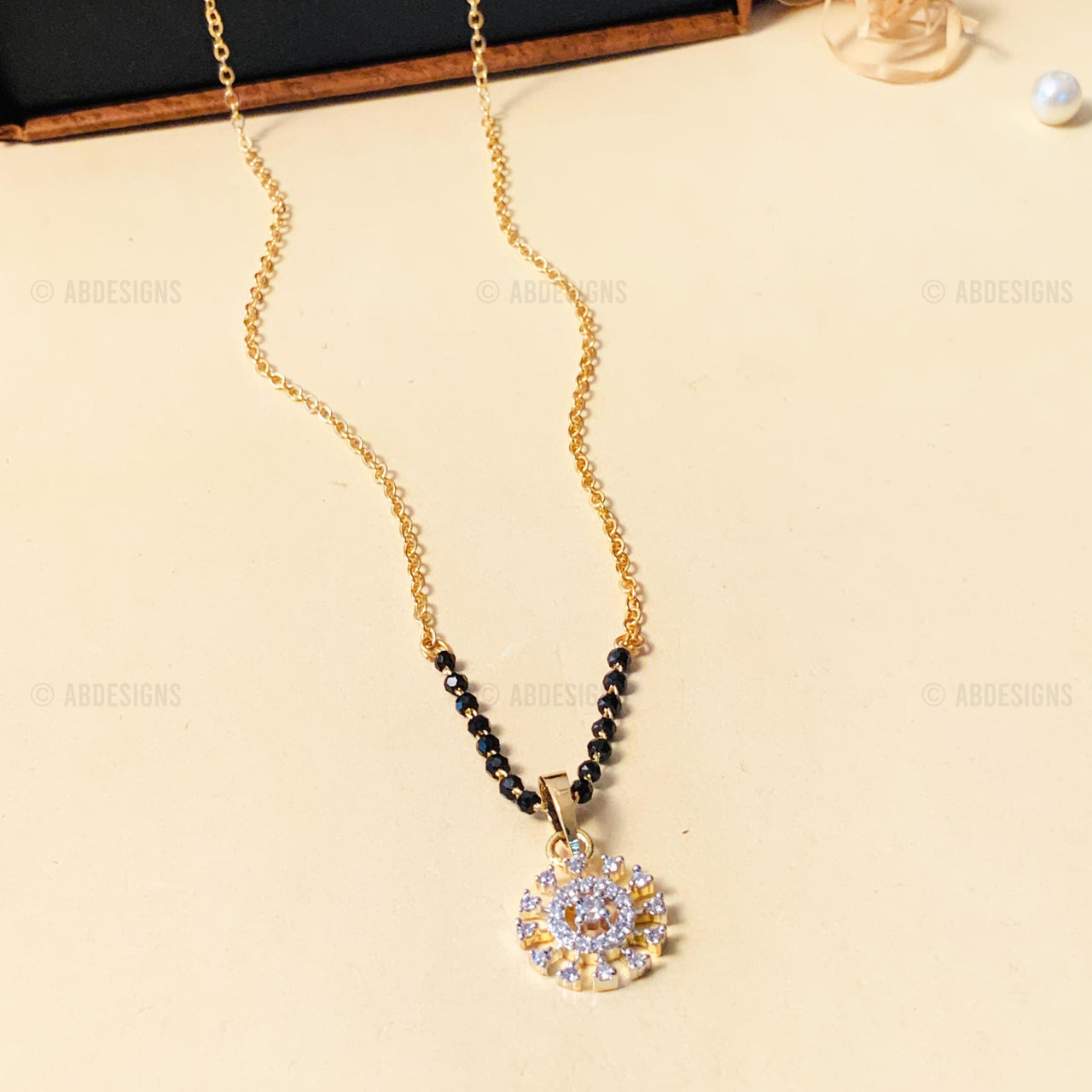 Sparkling Gold Plated Mangalsutra