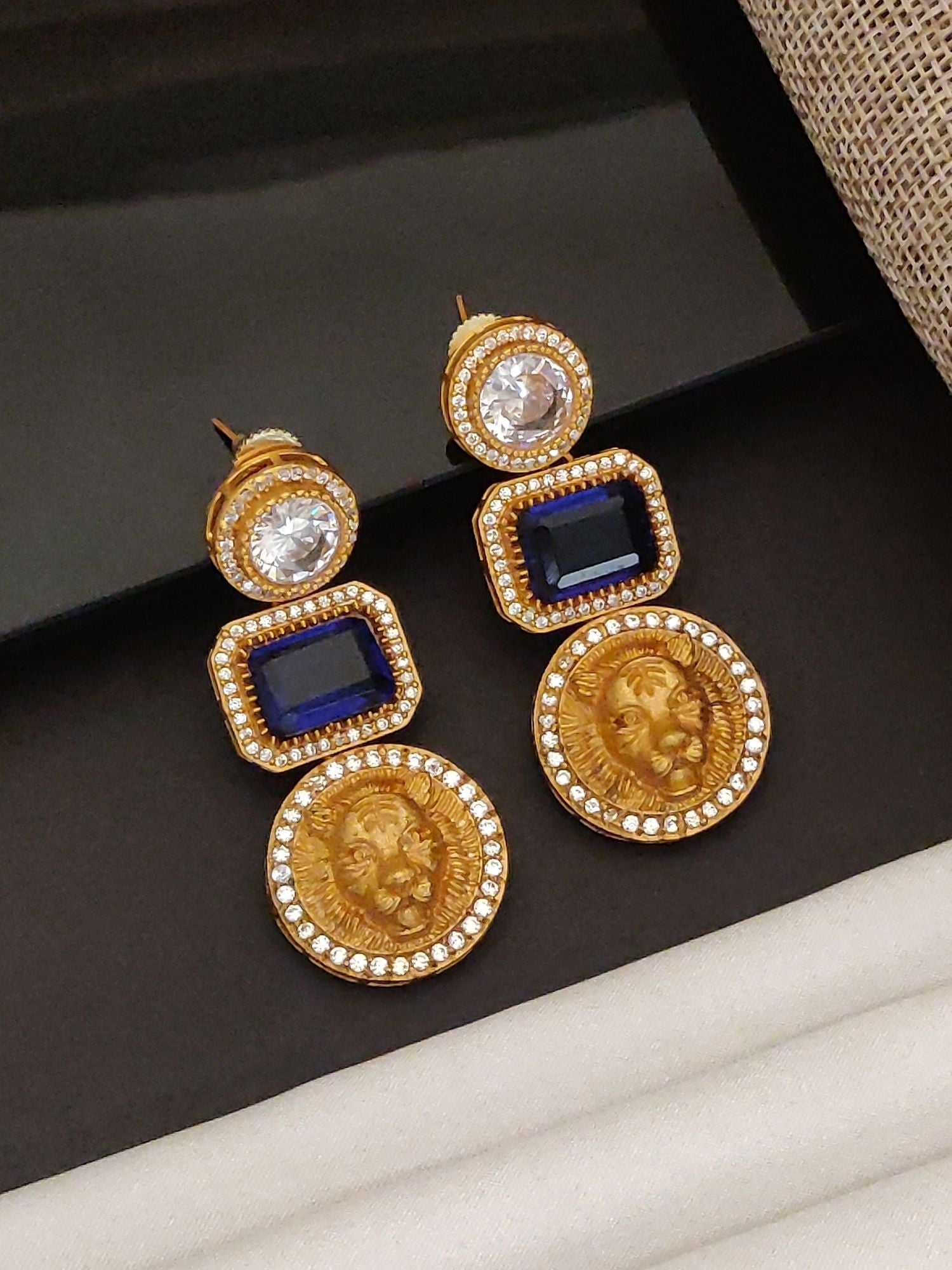 Abdesigns Sabyasachi Style Gold Plated Earring