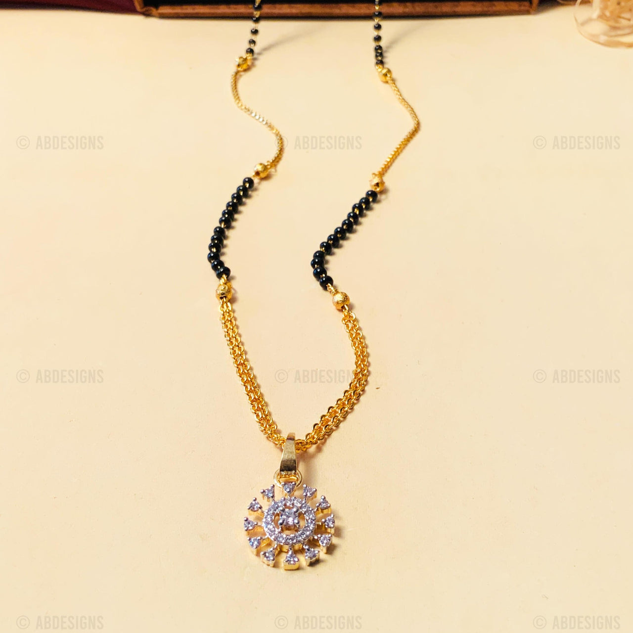 Sparkling Gold Plated Mangalsutra