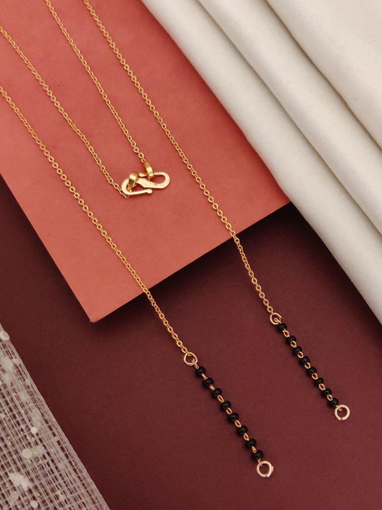 Abdesigns RoseGold Plated American Diamond Mangalsutra