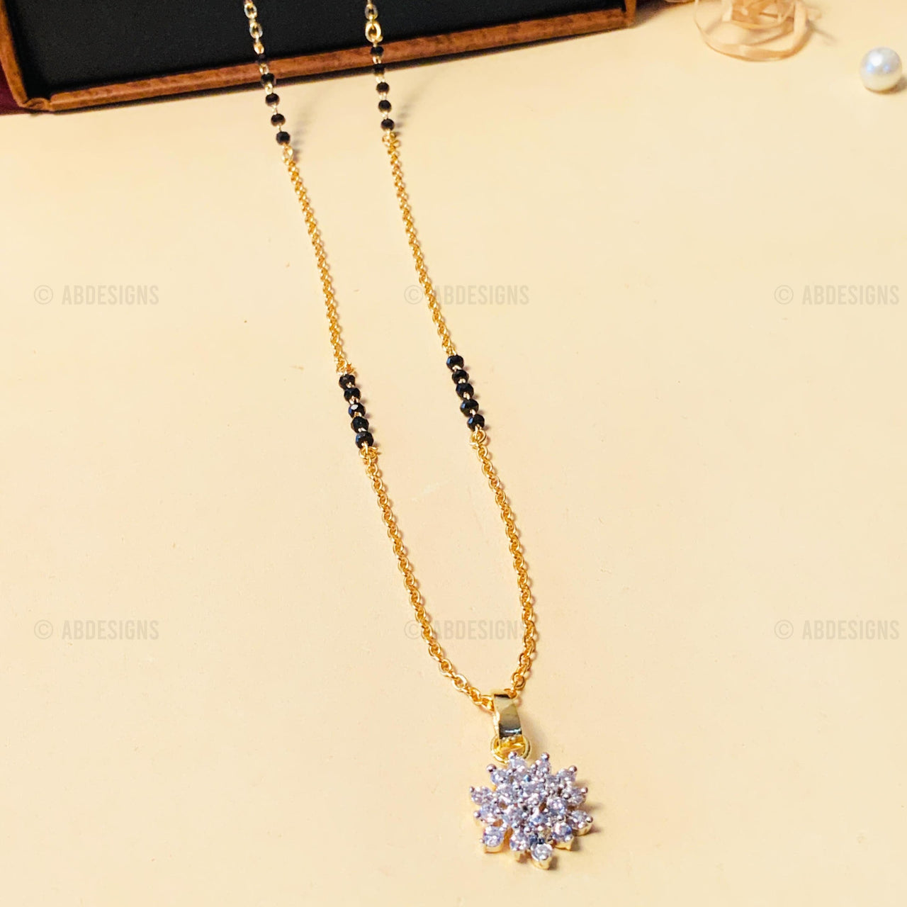 Magnificent Floral Gold Plated Mangalsutra