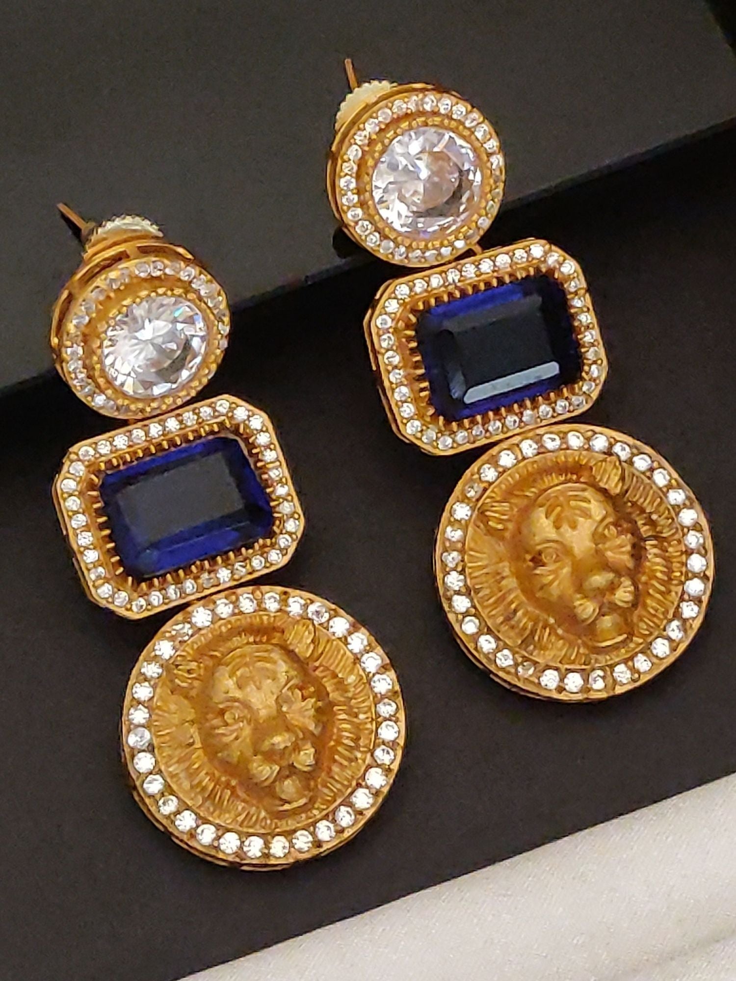 Abdesigns Sabyasachi Style Gold Plated Earring
