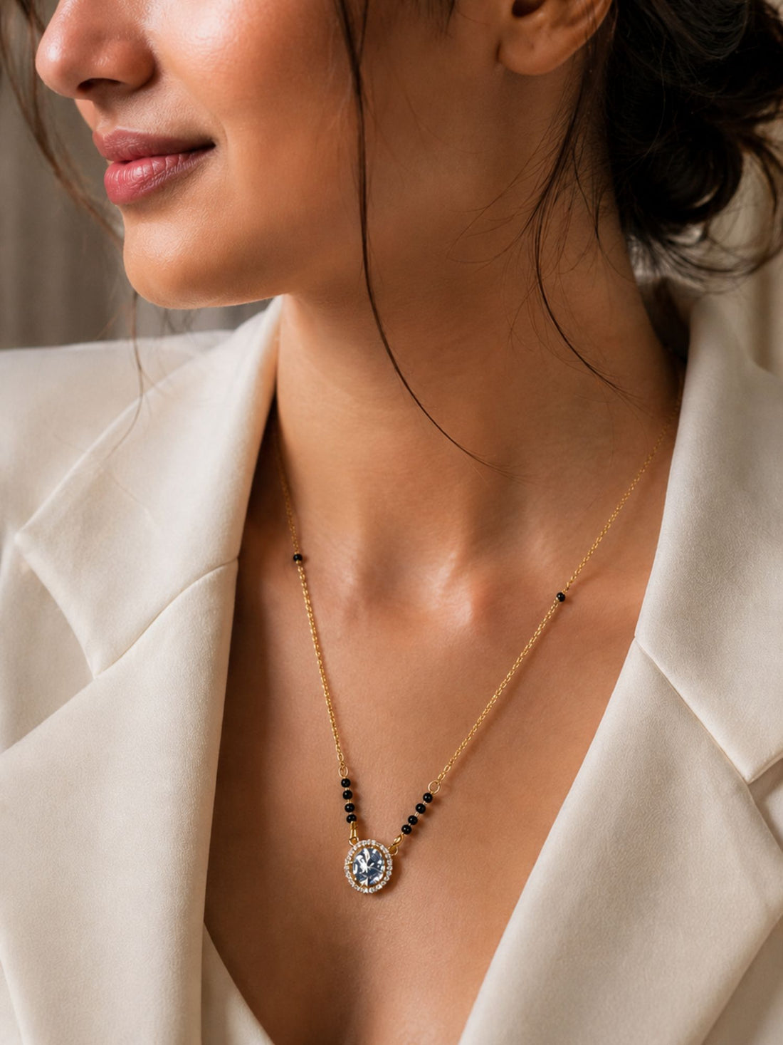 Abdesigns Modern American Diamond Mangalsutra