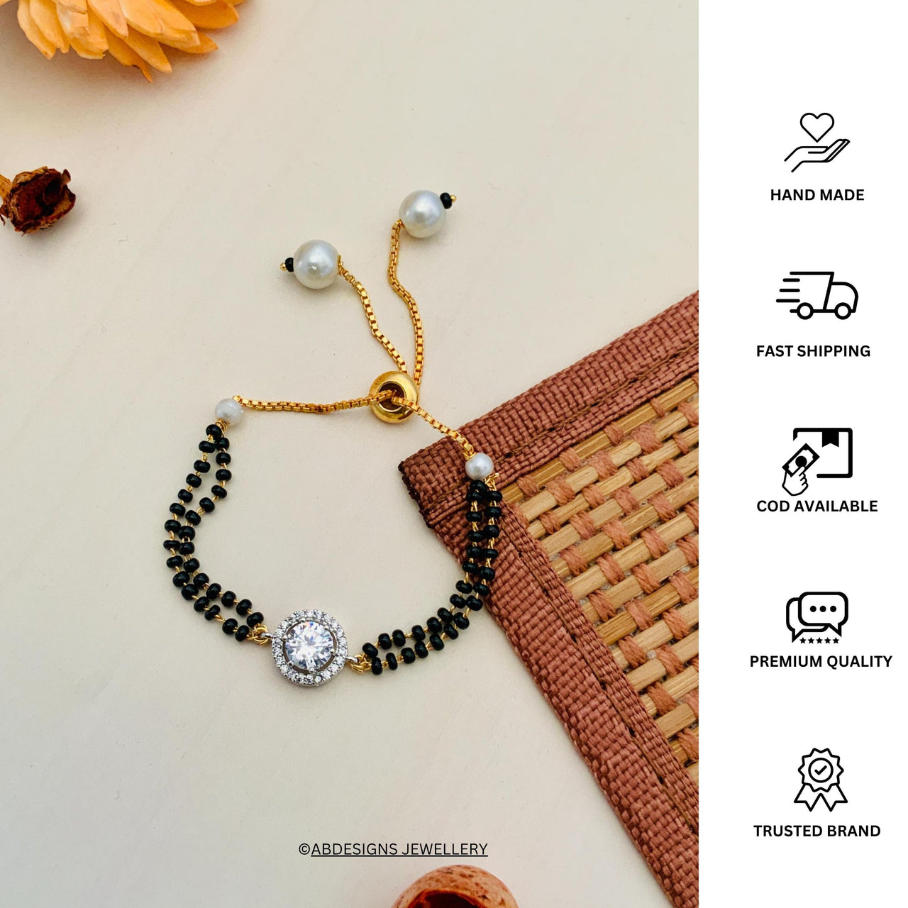 15 Mangalsutra Bracelets ideas | mangalsutra bracelet, black beads  mangalsutra, mangalsutra