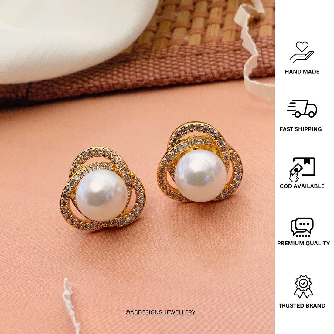 Gold Plated Studs Earring 
