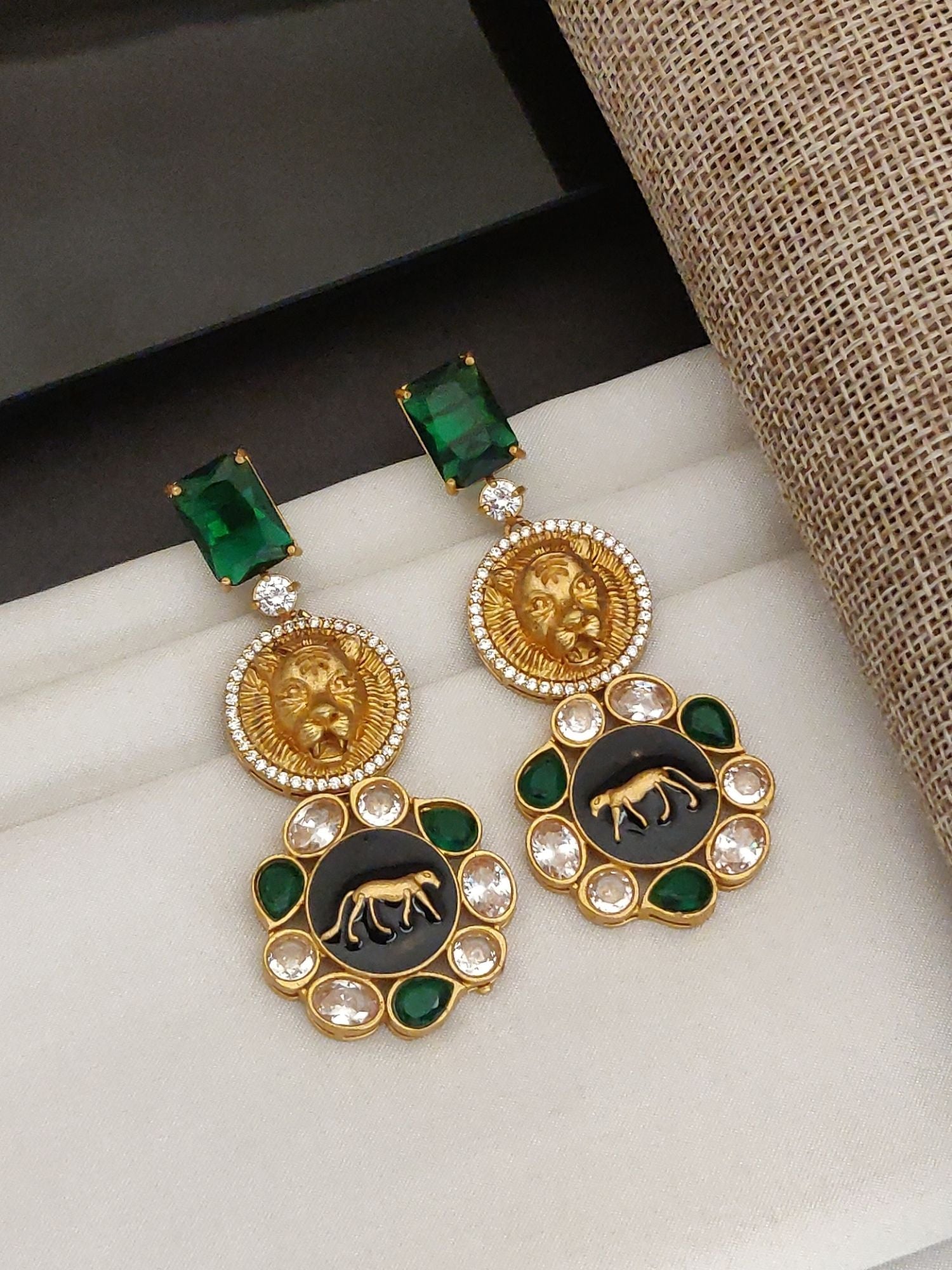 Abdesigns Sabyasachi Style Gold Plated Earring