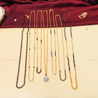 Thumbnail for Magnificent Floral Gold Plated Mangalsutra