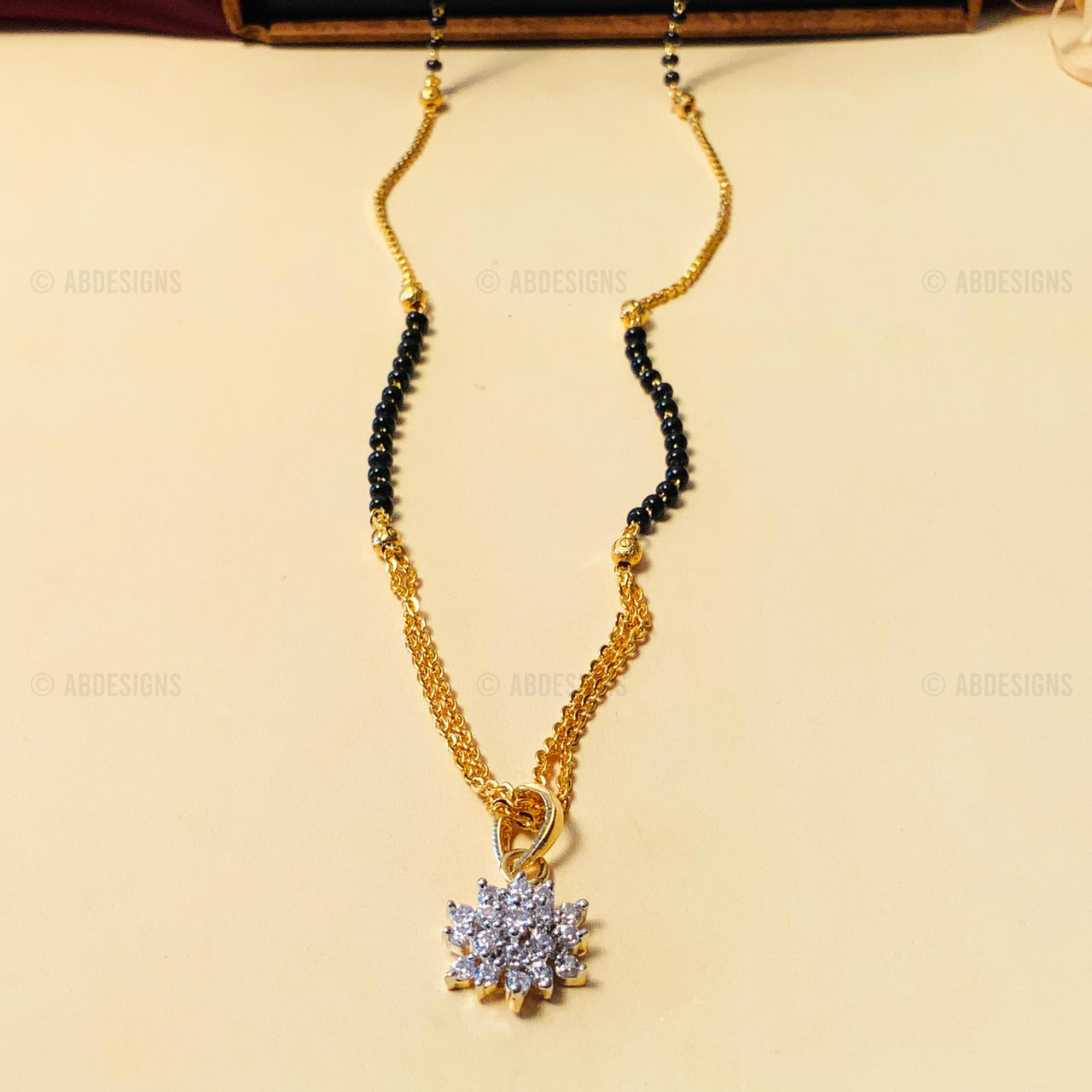 Magnificent Floral Gold Plated Mangalsutra
