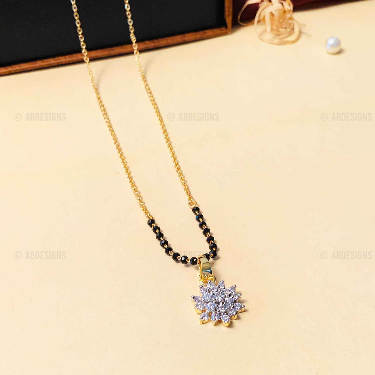 Magnificent Floral Gold Plated Mangalsutra