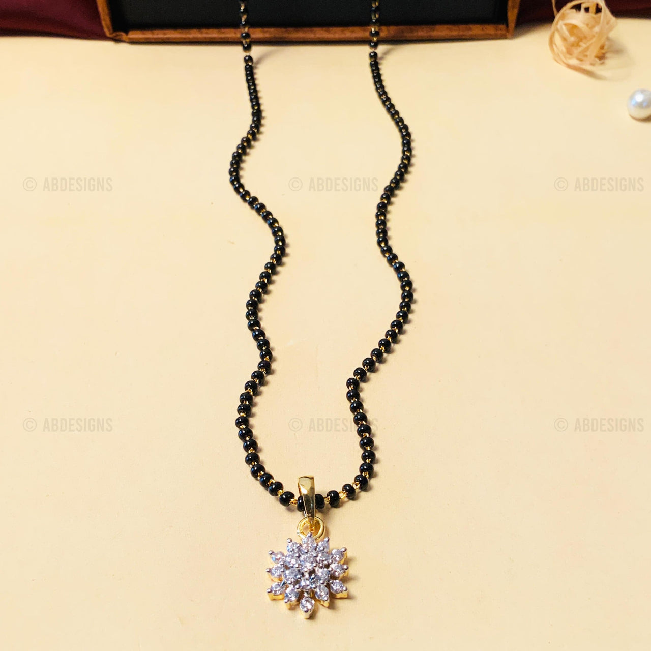 Magnificent Floral Gold Plated Mangalsutra