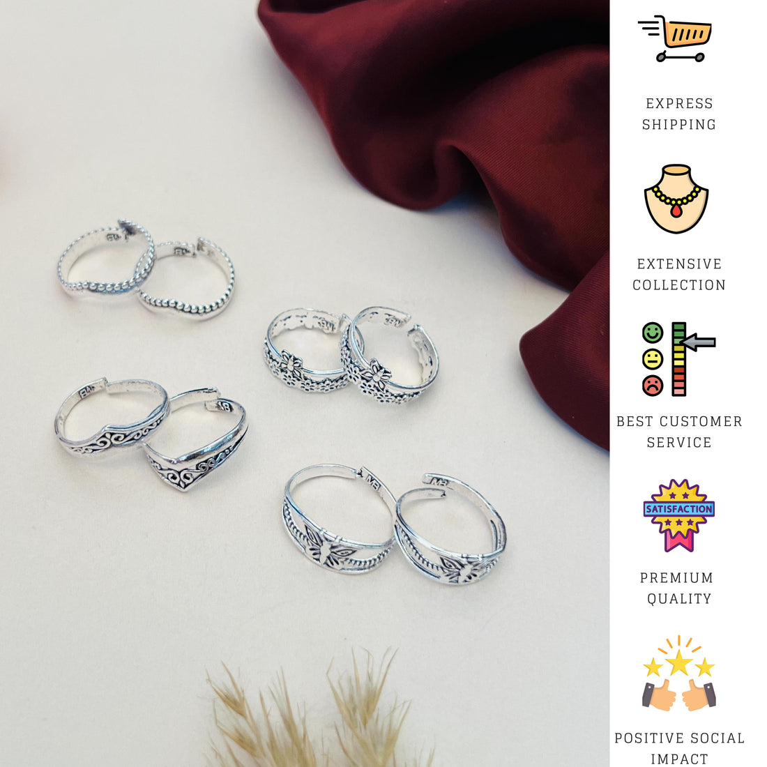 Silver Plated Toering Combo 