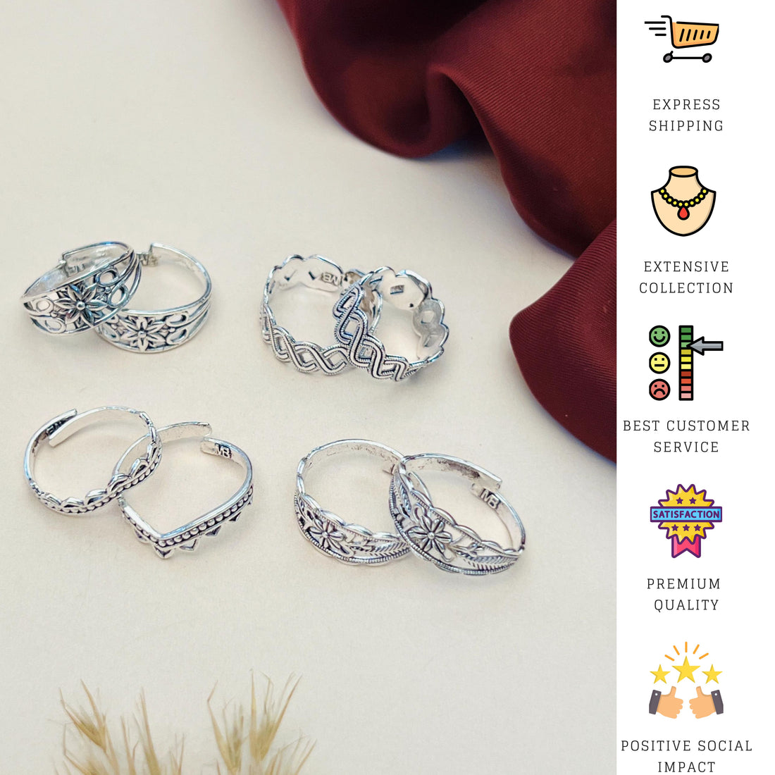 Silver Plated Toering Combo 