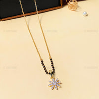 Thumbnail for Contemporary Floral Gold Plated Mangalsutra