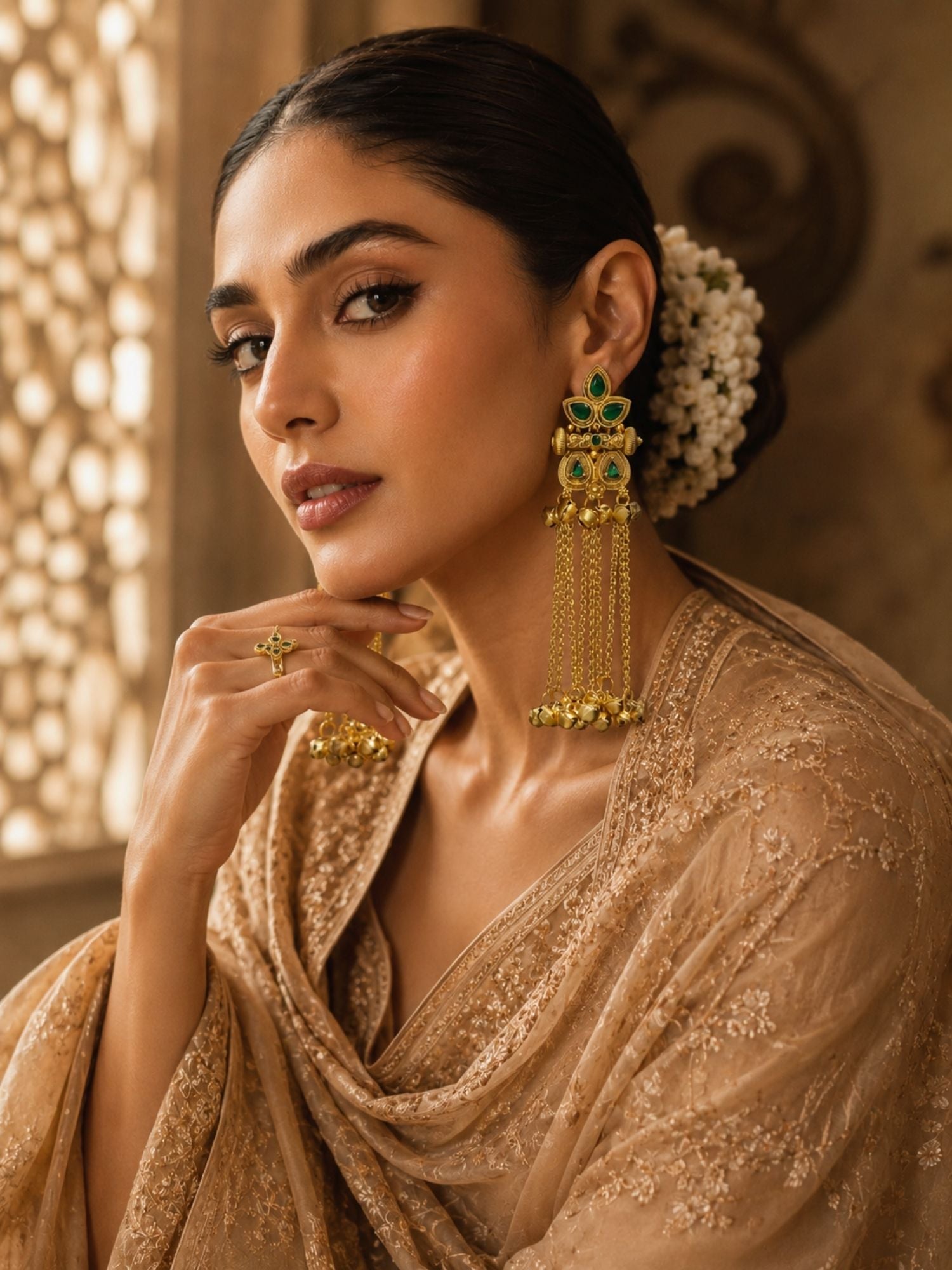 Ghungroo Tassel Earrings in Gold Plating – Festive | Abdesigns