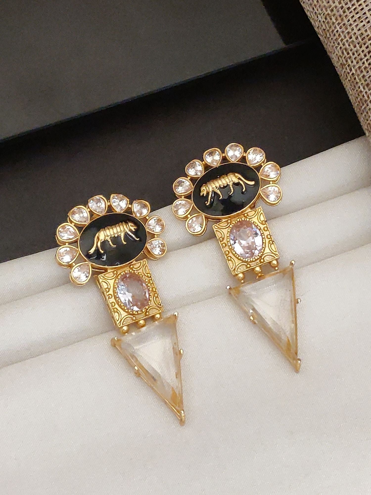 Abdesigns Sabyasachi Style Gold Plated Earring