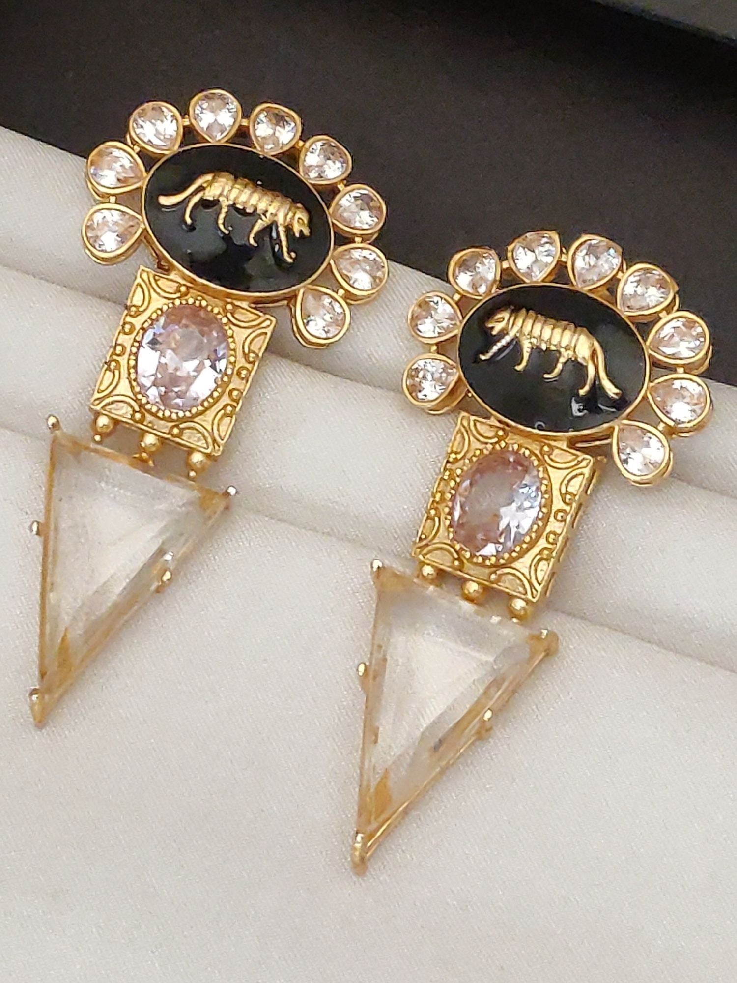 Abdesigns Sabyasachi Style Gold Plated Earring