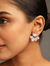 Thumbnail for Eye Catching American Diamond Silver Plated Earring