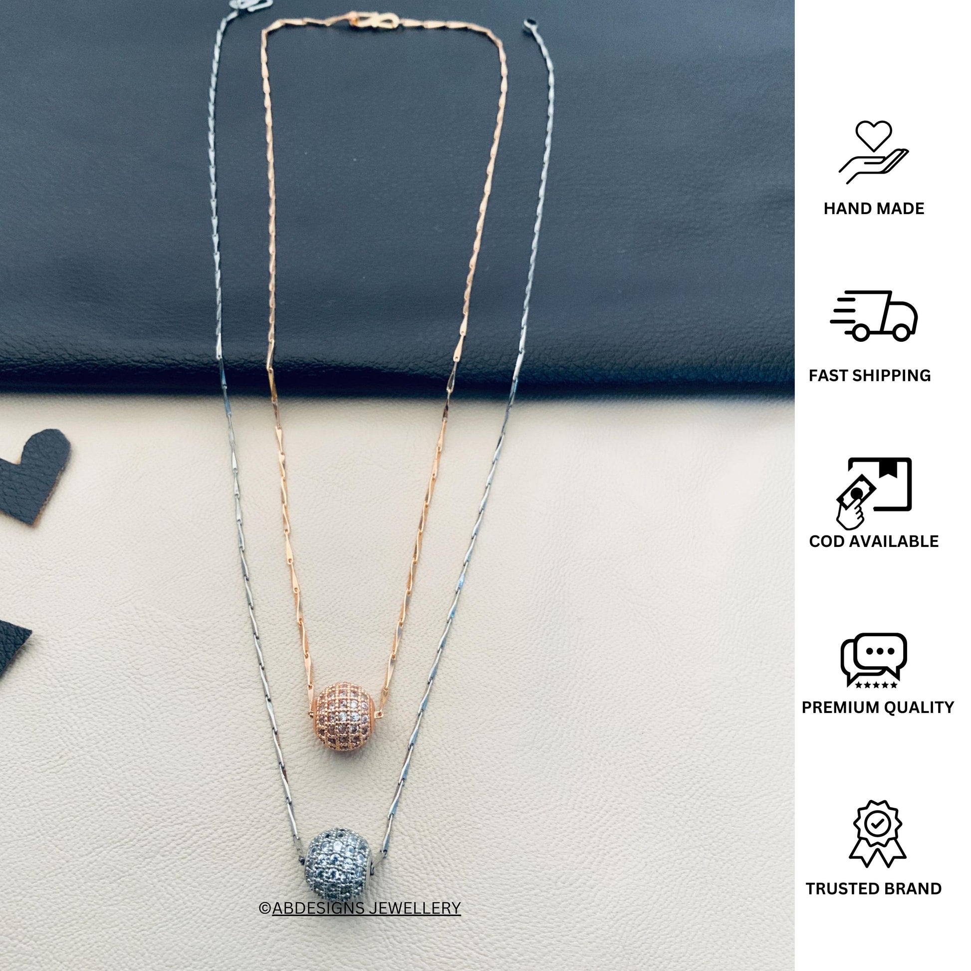 Beautiful Dailywear Pendant & Chain Combo - Abdesignsjewellery