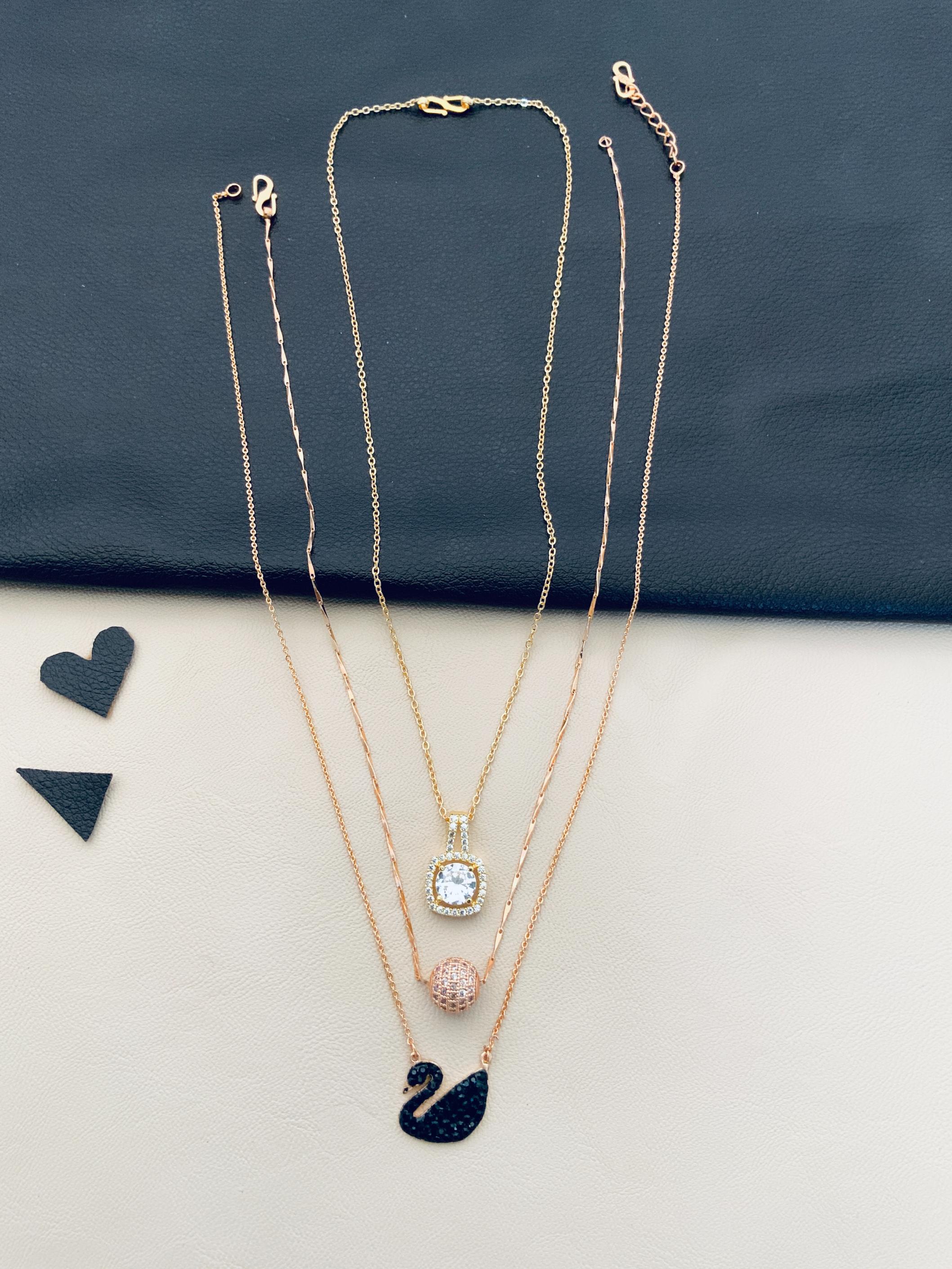 Elegant Dailywear Three Fusion Jewellery Combo - Abdesignsjewellery