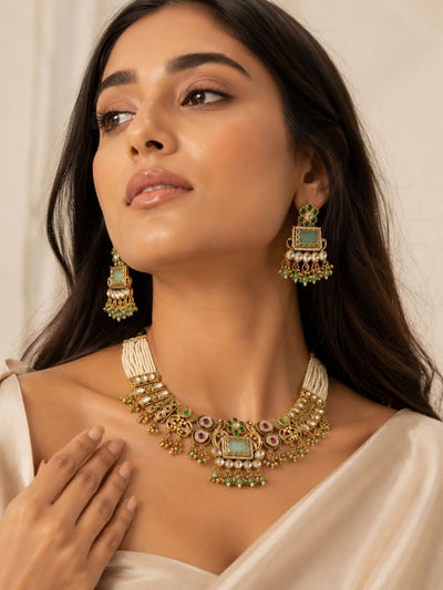 Abdesigns Heritage Gold Chorski Necklace Set