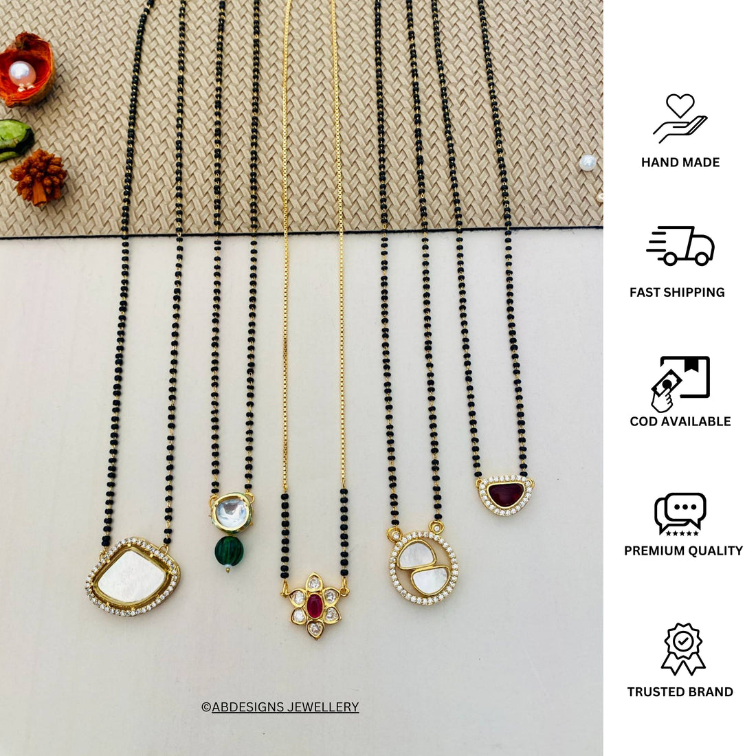 Gold Plated Mangalsutra Combo