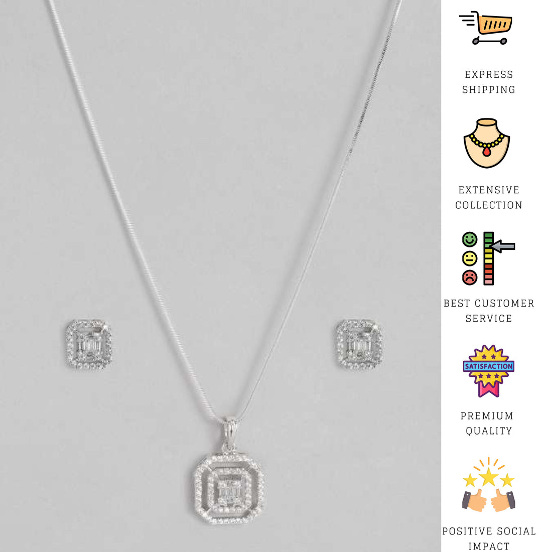 Silver Plated Penadant Chain 