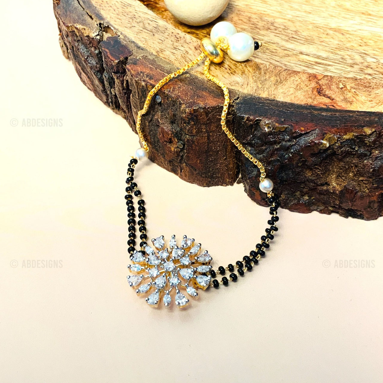 Shop Vedika Diamond Mangalsutra Bracelet Online | CaratLane US