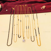 Thumbnail for Contemporary Floral Gold Plated Mangalsutra