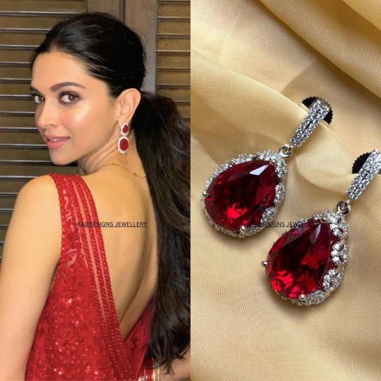 Silver Plated Emerald Tear Drop Earring