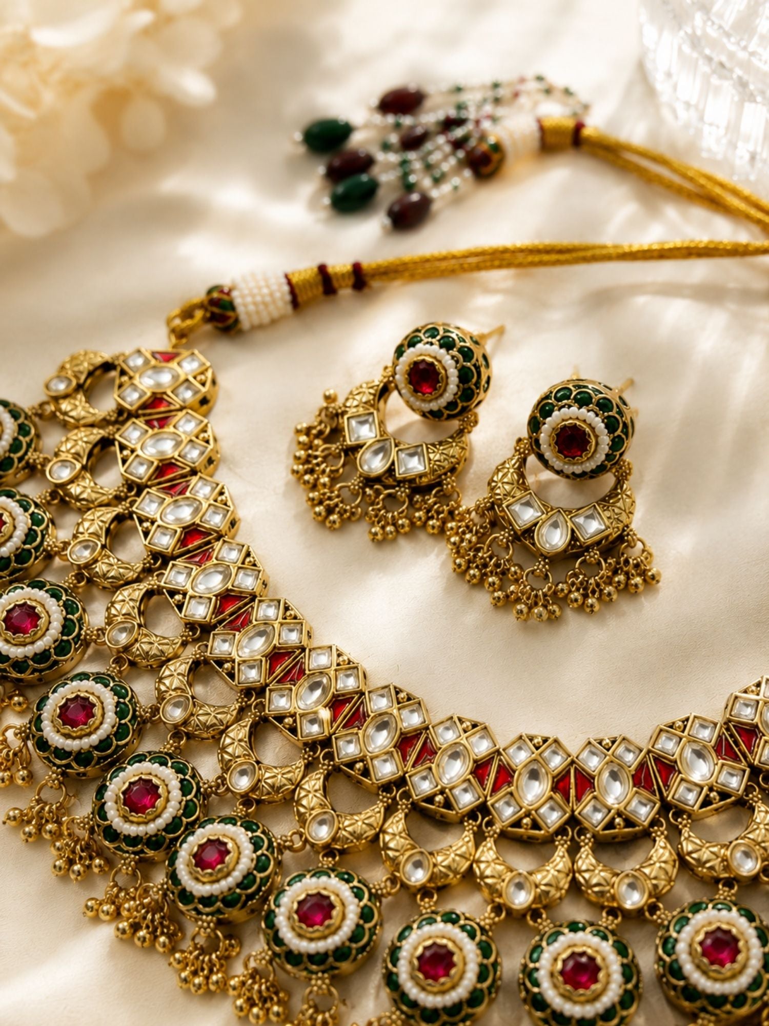 Antique Kundan Temple Choker Set | Abdesigns