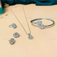 Thumbnail for Richly Adorned CZ Crystal Pendant Chain