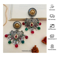 Thumbnail for Timeless High-Quality German Silver Earring - Abdesignsjewellery