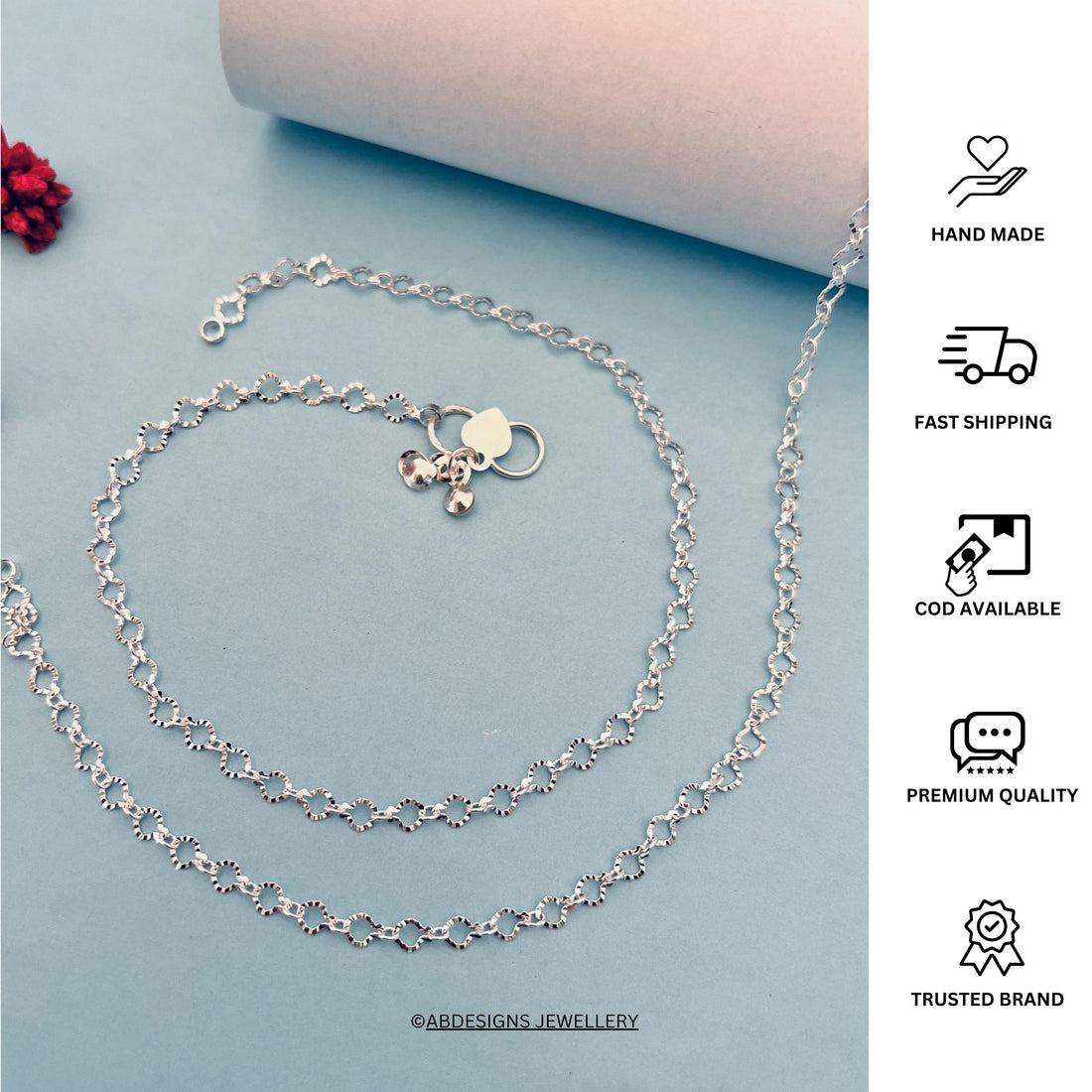 Silver Plated Anklets 