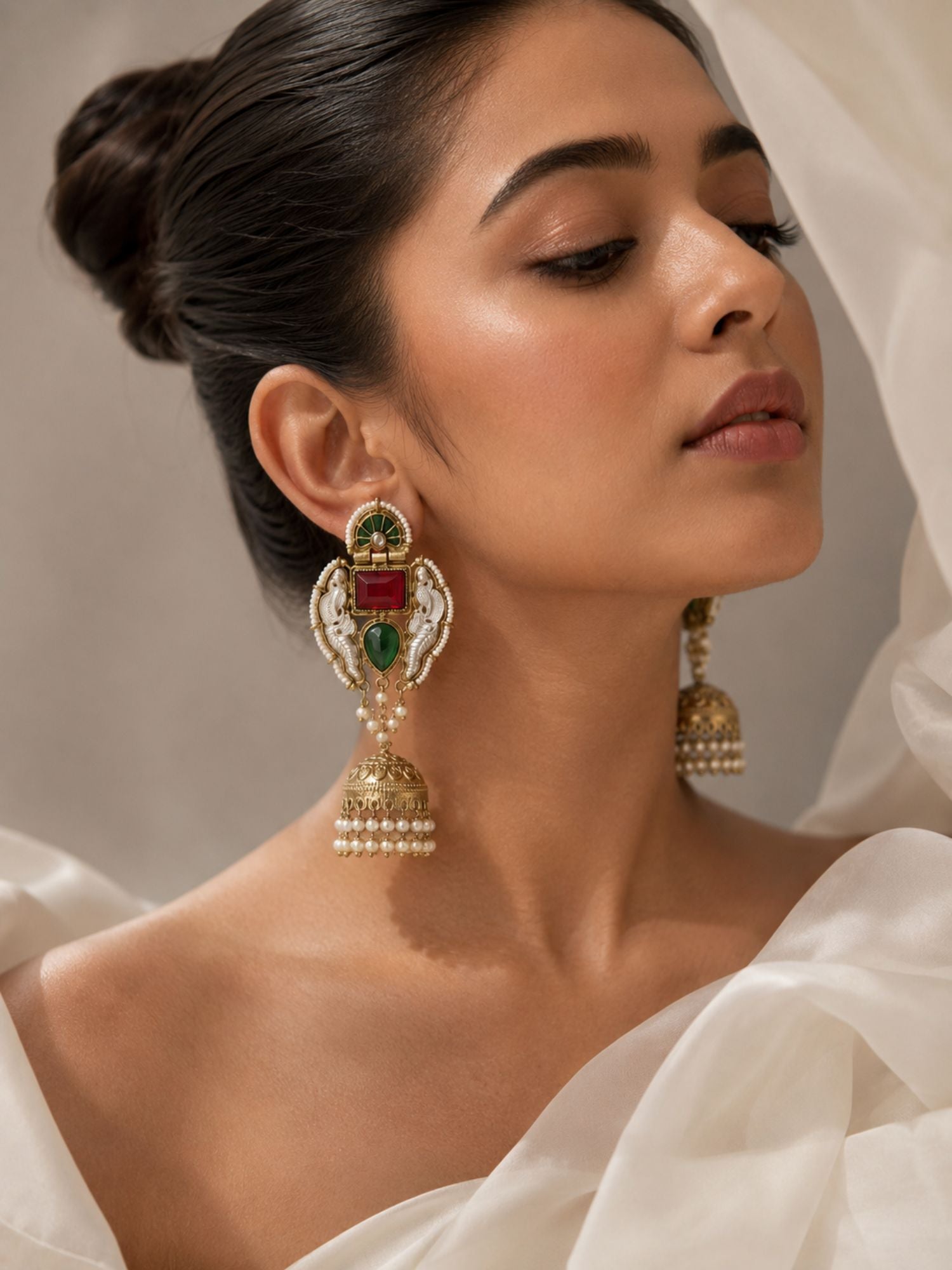 Oxidised Earrings Jhumka