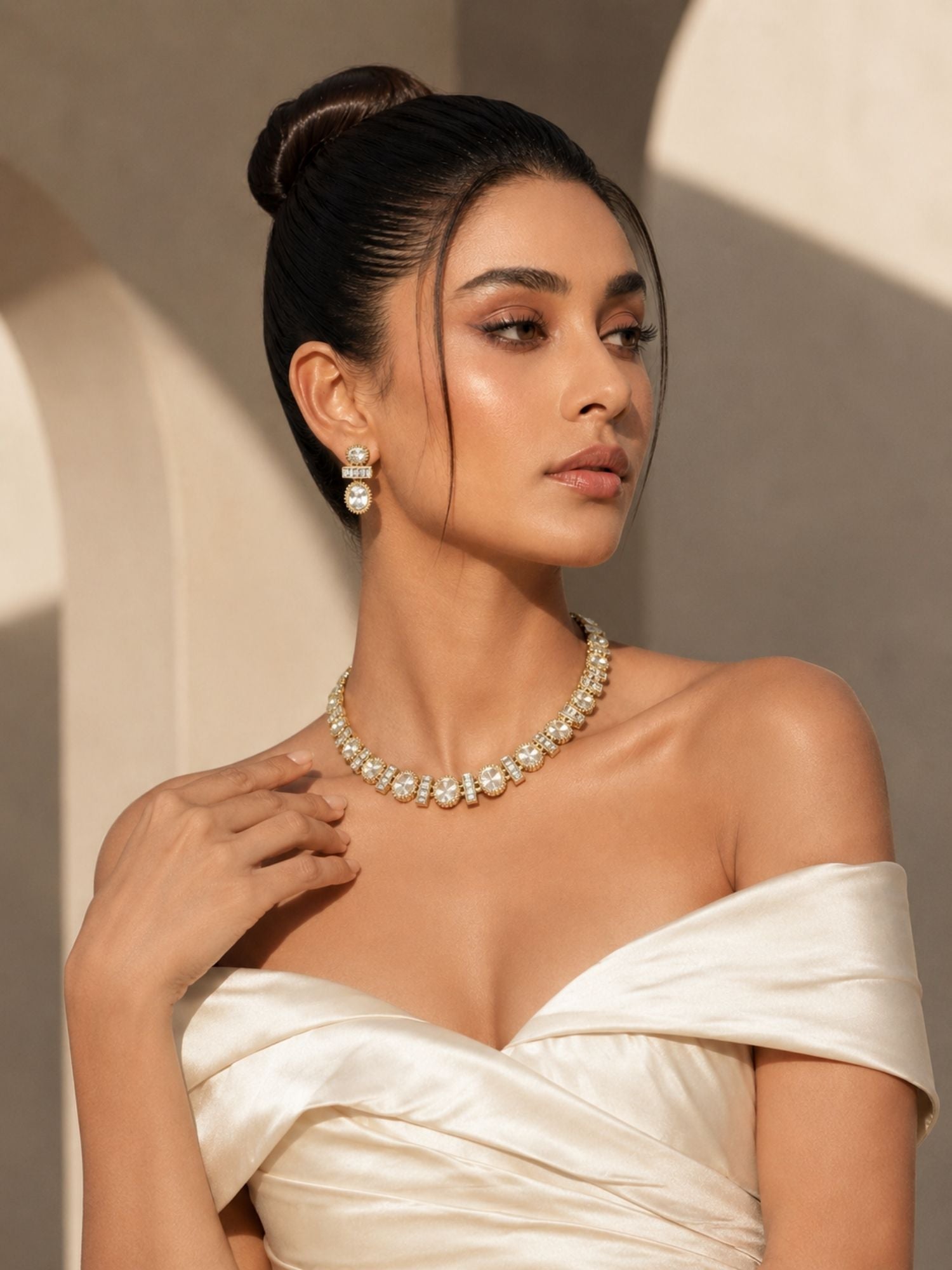 Minimal CZ Necklace Set | Abdesigns