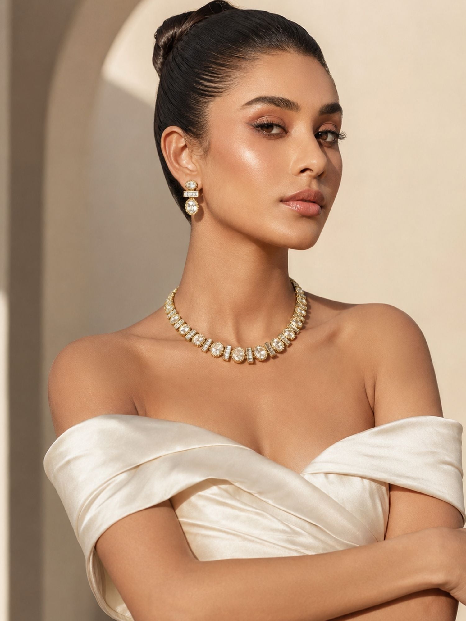 Minimal CZ Necklace Set | Abdesigns