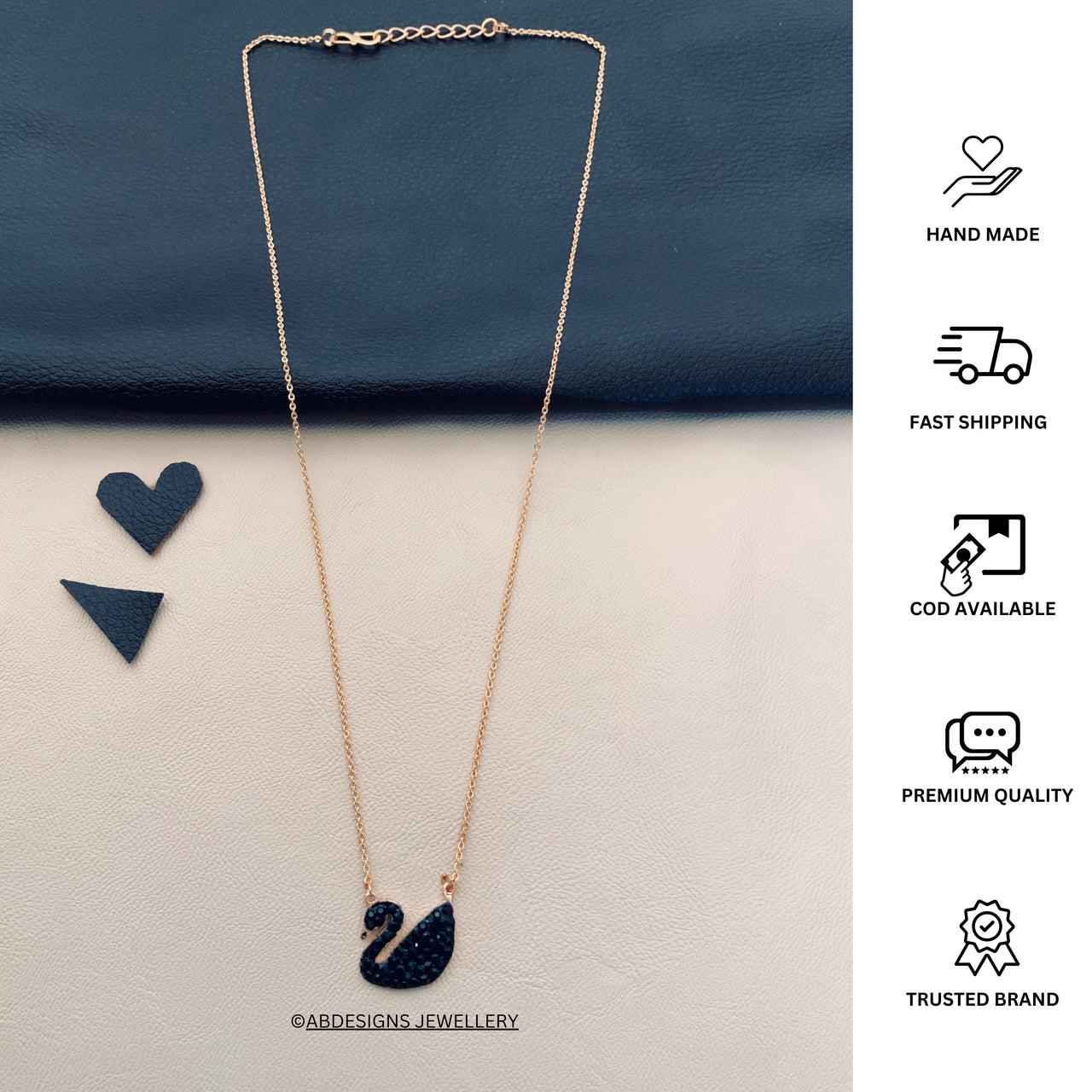Black swan rose gold chain Clearance