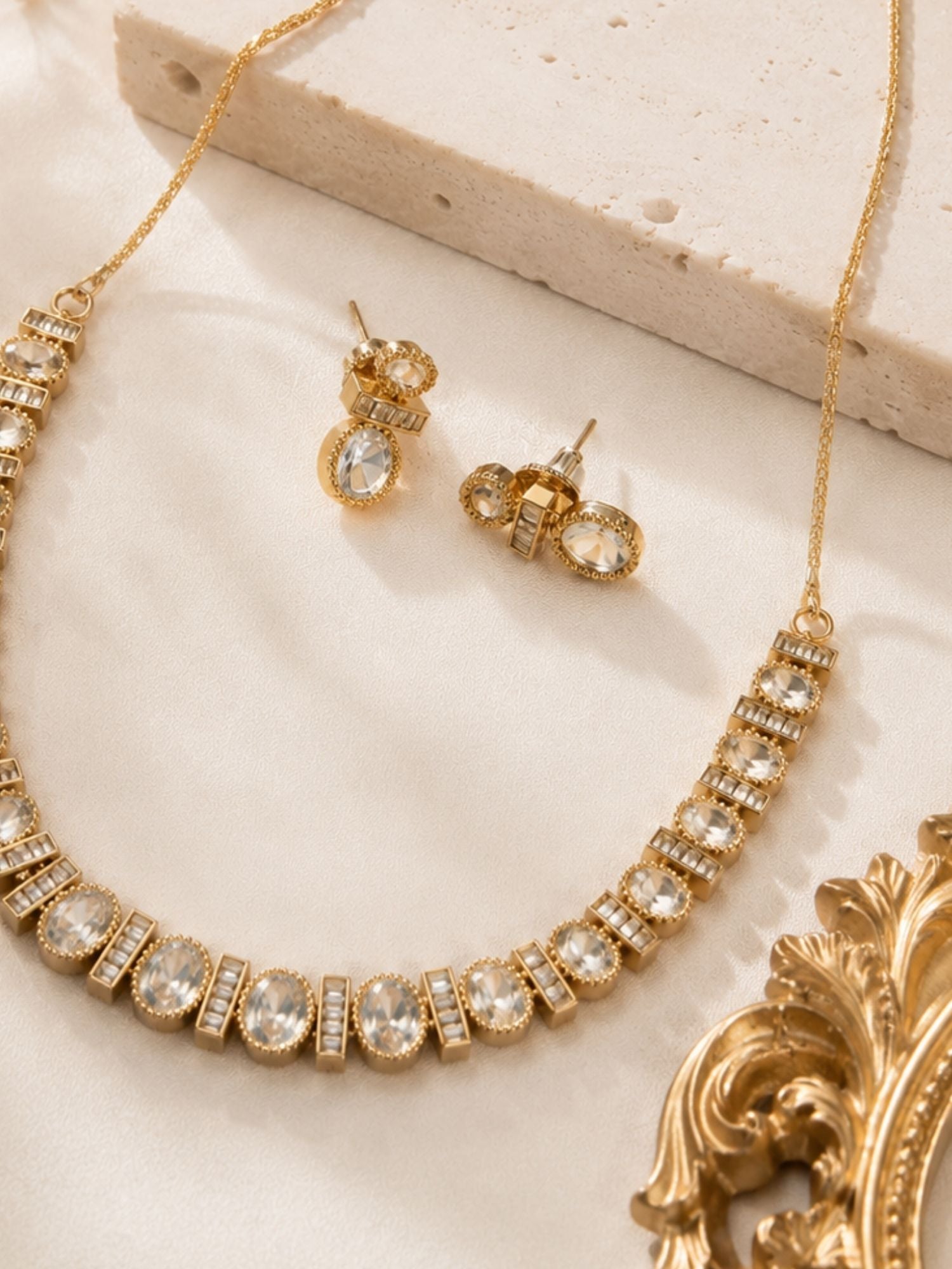 Minimal CZ Necklace Set | Abdesigns