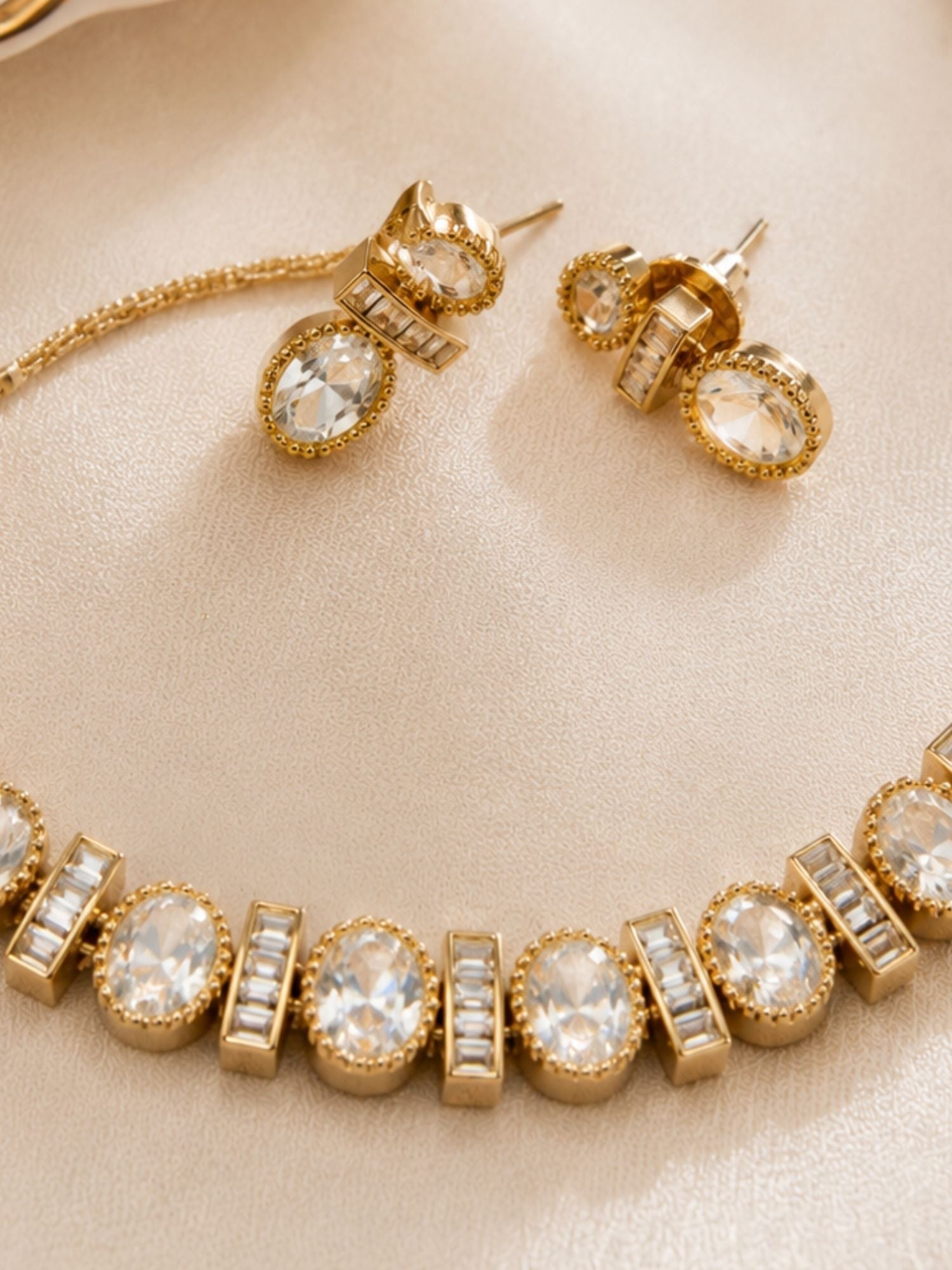 Minimal CZ Necklace Set | Abdesigns
