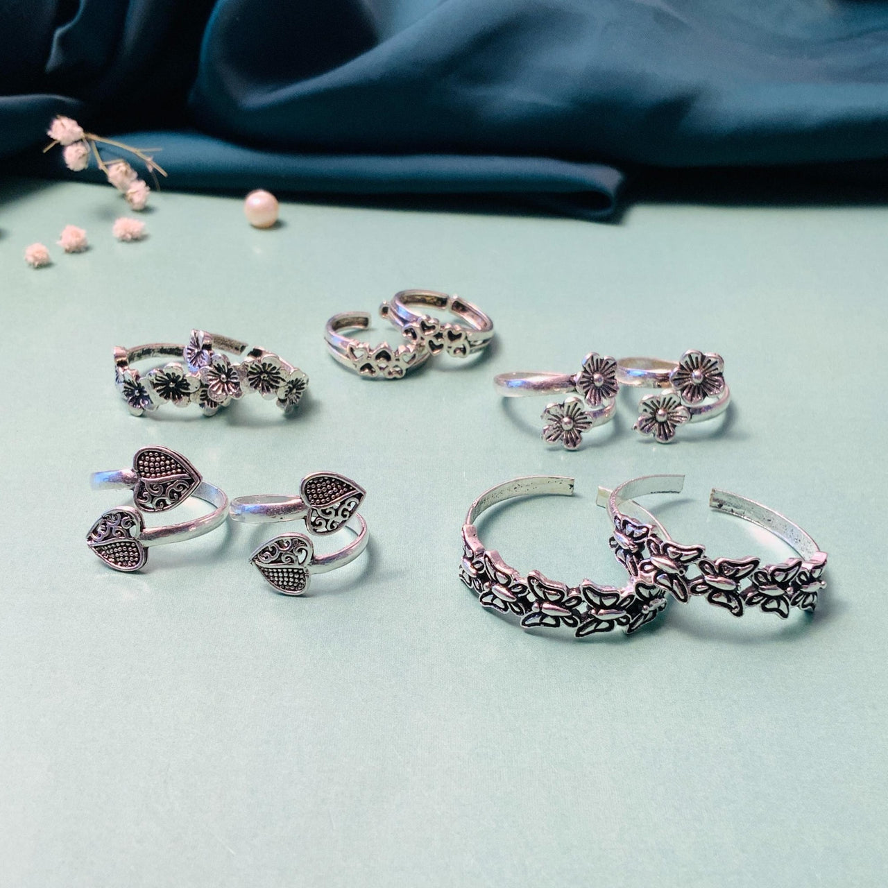 Silver Toe Ring Three Band Toe Ring Adjustable Toe Ring Minimalist Toe Ring  Gift — Discovered