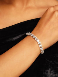 Thumbnail for Premium Silver Plated American Diamond Bracelet