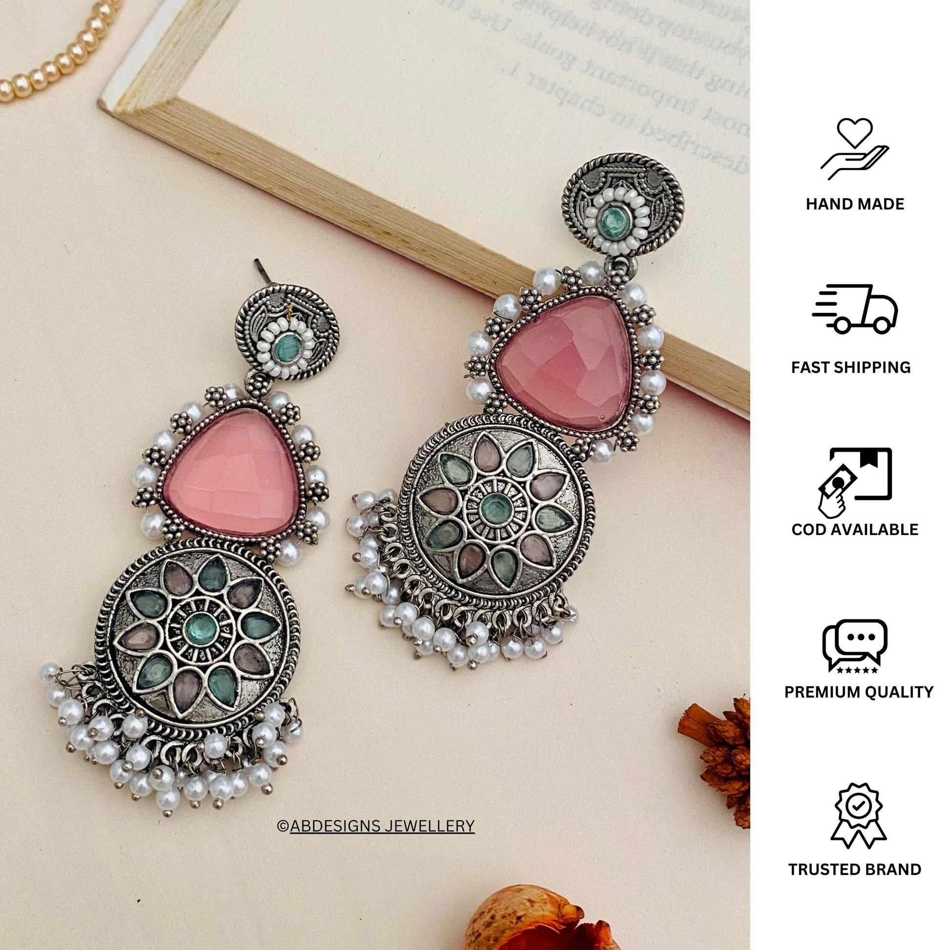 Abdesigns German Silver Earrings Collection 2024