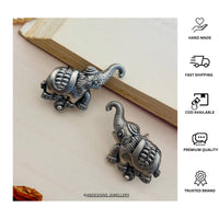 Thumbnail for Minimal Elephant German Silver Earring - Abdesignsjewellery