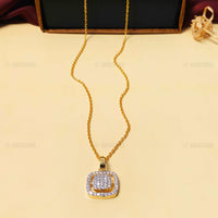 Thumbnail for Alluring High-Quality Gold Plated Pendant Chain - Abdesignsjewellery