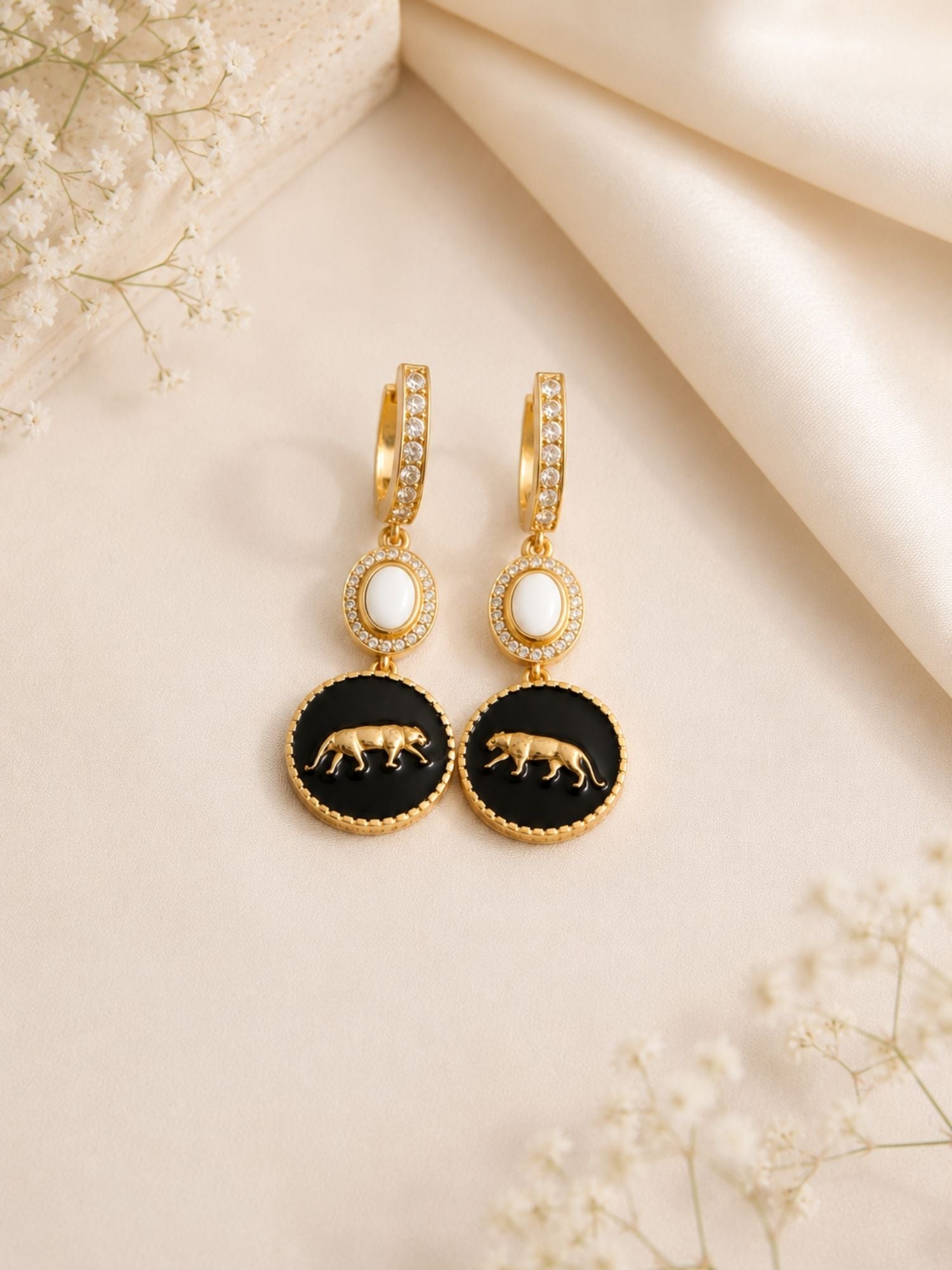 Statement Panther Pendant Necklace in Gold Plating | Abdesigns