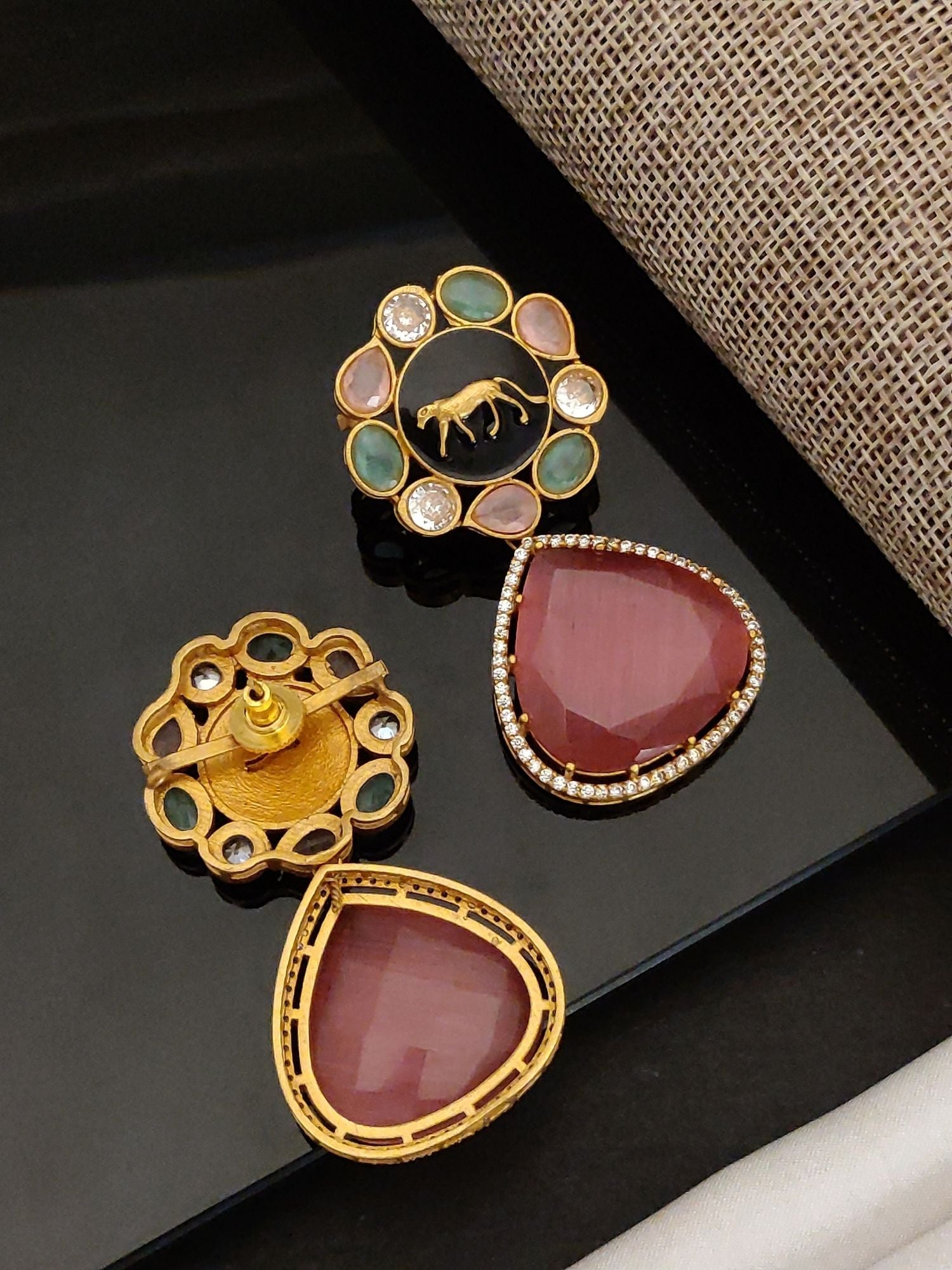 Abdesigns Sabyasachi Style Gold Plated Earring