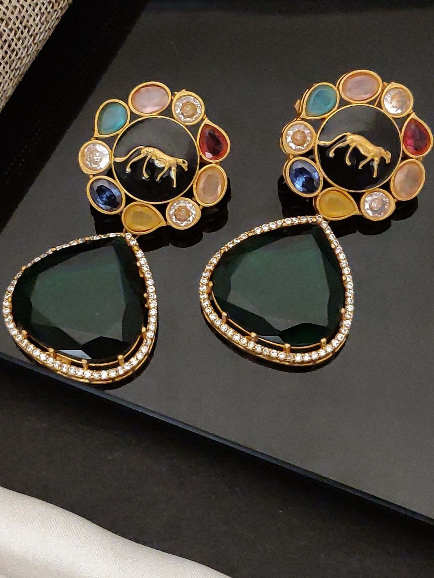 Abdesigns Sabyasachi Style Gold Plated Earring